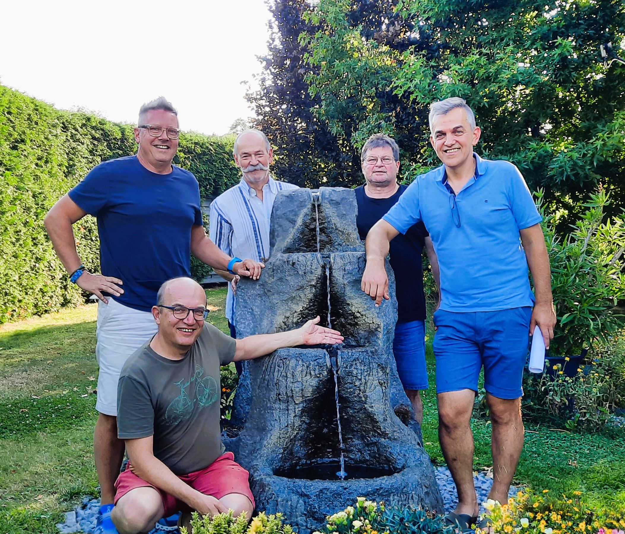 Vorstandsbesprechnung am 11.7 bei Sommerhitze